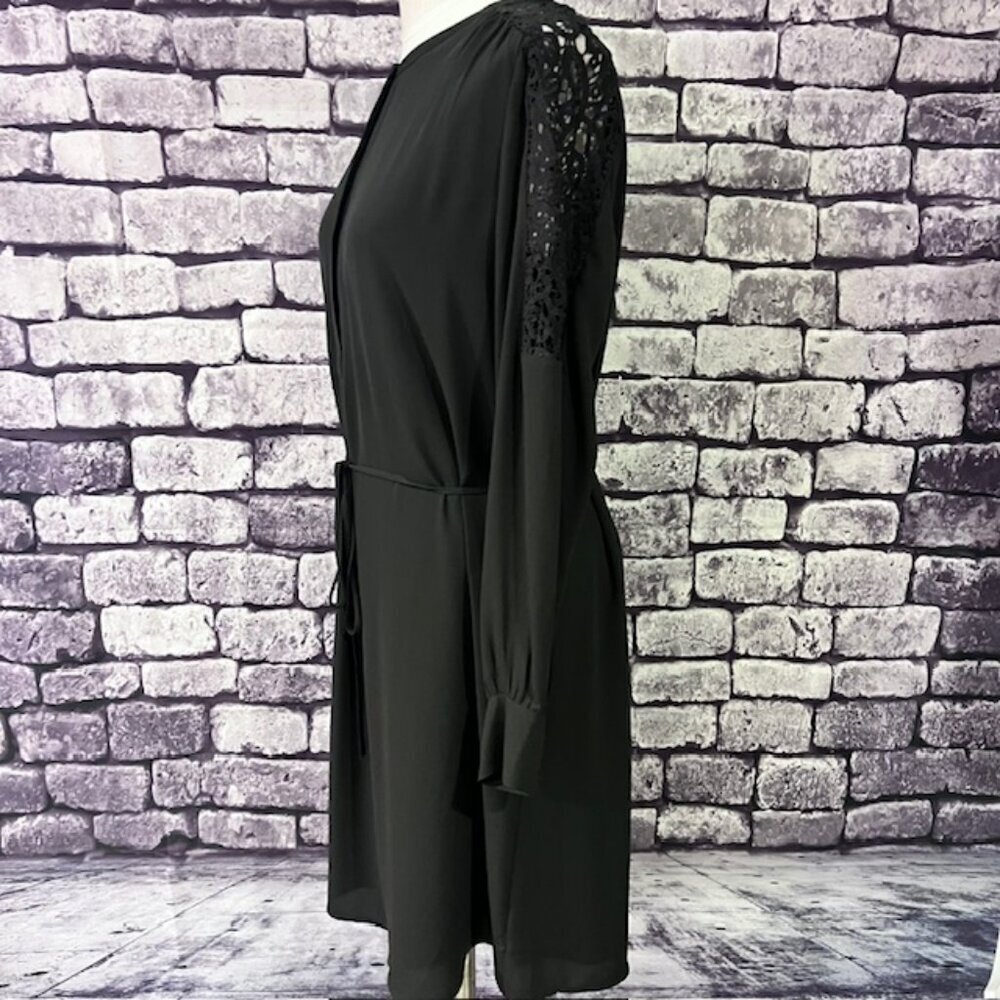 Ann Taylor LOFT Gray A-Line Dress Size L - Picture 4 of 9